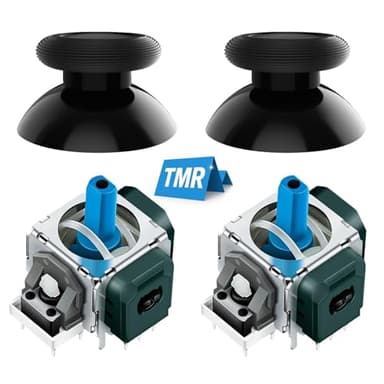 WeChip TMR Magnetic Joystick Replacement Kit for Switch Pro Controller,Anti-Drift Electromagnetic Stick Repair Module with Thumbstick Caps, Soldering Required