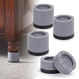 Wintcomfort Round Bed Risers, Heavy Duty Furniture Risers 1 inch, 2 inch, Adjustable Furniture Lifters for Bed Frame, Table, Sofa, Couch Chair, Support Up to 1,300 LBS, 4 Pack