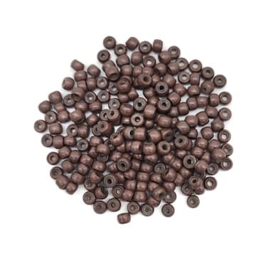 Medsuo 200pcs Silicone Lined Nano Rings Beads Links for Nano Tip Hair Extensions Nano Beads 3.0mm(OD) 1.0mm(ID) 2.0mm(L) 5 Color Optional - Brown