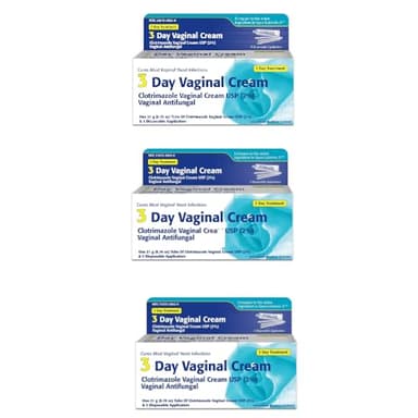 Clotrimazole 3 -Day Vaginal Cream - 0.74 Oz (PACK OF 3)