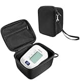 Hard Carrying Case Compatible with OMRON Blood Pressure Monitor Bronze BP5100 / Upper Arm 3 Series Home Blood Pressure Monitor,Wrist Blood Pressure Monitor Storage Organizer Bag with Handle(Case Only)
