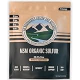 MSM Organic Sulfur Crystals by No Boundaries Health and Wellness – All-Natural, Premium Health Supplement: 99.9% Pure MSM – Benefits: Joint Pain, Allergies, Skin, Hair & Nail Health – No Fillers