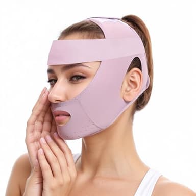 Face Lift Belt Face Strap Forehead Lift Band, Comfort Pressure Forehead Bandage Chin Up Face Lifting Vshaped Band