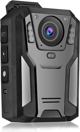 Aolbea P100 2K Police Body Camera 128GB Body Cam 12 Hours Continuous Recording USB-C Infrared Night Vision Waterproof Shockproof Lightweight Data-encrypt for Law Enforcement Record