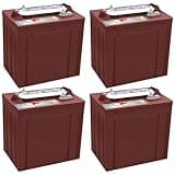 Trojan T-125 240Ah, 6V Deep Cycle Battery - 4 Pack