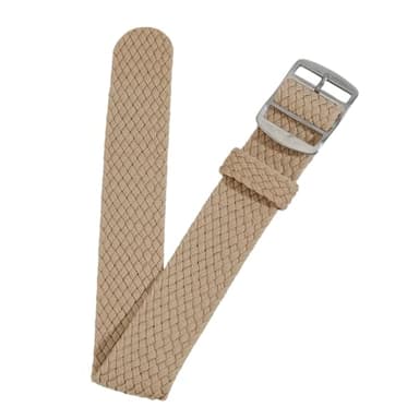 OLYCRAFT Nylon Watch Band 20mm Khaki Replacement Watch Band One-Piece Nylon Braided Watchband Universal Outdoor Watches Strap for Men Women Watches Strap Bands Replacement