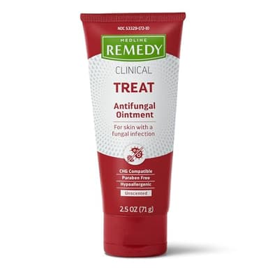 Medline Remedy Clinical Antifungal Ointment, 2.5 oz., Effective Treatment for Athlete's Foot & Ringworm, Single Tube