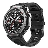 Amazfit T-Rex 3 Military Smart Watch 48mm, Fitness Watches with GPS (with Privacy), AI, Voice Control, Offline Maps, for Android or iPhone, 170 Sports Modes, 328ft Water-Resistant, Black