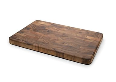 Ironwood Gourmet Large End Grain Prep Station Acacia Wood Cutting Board, 14 x 20-Inch, Brown