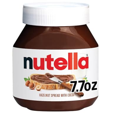 Nutella Hazelnut Spread with Cocoa, Creamy Hazelnut Spread, Breakfast Favorite, 7.7 oz Jar