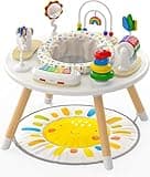 Move2Play 4-in-1 Baby Activity Center | Montessori-Inspired Design | 8 Interactive Toys | Tummy Time, Exersaucer, Jumper & Toddler Table | Baby Essential