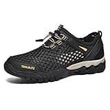 TRAILBLITZ Water Shoes Men Quick Drying Outdoor Hiking Barefoot Boat Footwear Aqua Shoes for Water Sport Waders Diving Hiking Sailing Travel Beach Wading Swimming Fishing Kayaking(10.5 Men, Black)
