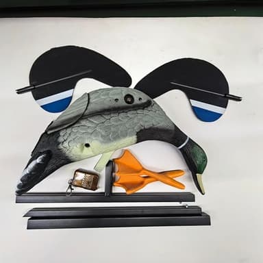 Remote Control Duck Decoy, Electric Flying Mallard with Moving Wings, Black and Green, Outdoor Hunting Practice