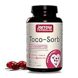 Jarrow Formulas® Toco-Sorb Cardiovascular Health and Brain Function Support, High Absorption Formula, Tocotrienol-Tocopherol Complex and Vitamin E, 60 Softgels, 30 Day Supply