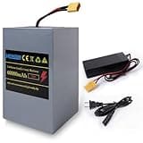 MFAOSHI Electric Bicycle Battery,72V 60Ah Li-Ion Battery Power Bank,with LED Power Indicator, 50A BMS,XT90 Connector for 200-3500W Electric Bicycle Motor