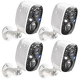 GMK Security Cameras Wireless Outdoor, 2K Color Night Vision AI Motion Detection 2-Way Talk Battery Powered 3MP WiFi Home Indoor Camera IP65 Waterproof Spotlight Siren Alarm Cloud/SD Storage 4-Pack