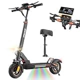 iENYRID Electric Scooter for Adults, Foldable eScooter with Seat, 10" Off Road Pneumatic Tube Tires e Scooter, 800W Motor E-Scooter Up to 30 Miles Range Max, 28MPH Top Speed, offroad scooter with seat