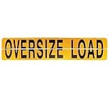 Mytee Products 12" x 72" Hinged Aluminum Oversize Load Sign for Trucks - Heavy Duty Reflective Diamond Grade Aluminum Wide Oversized Load Banner for Vehicle, Trailer - Safety Warning Signs