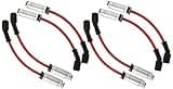Edelbrock 22716 Ultra Spark 50 Plug Wire Set w/Metal Sleeves 50 ohms of Resistance Per Foot High Performance Ultra Spark 50 Plug Wire Set, Black
