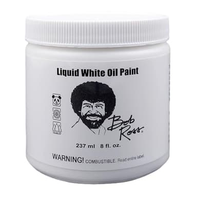 Bob Ross Liquid White Oil Paint, 237ml jar (750006207)