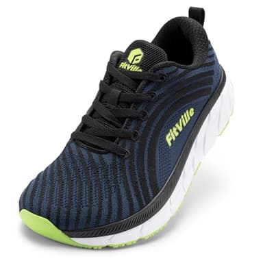 FitVille Extra Wide Width Running Shoes for Men Walking Wide Toe Box Cushioned Well Comfortable Lightweight