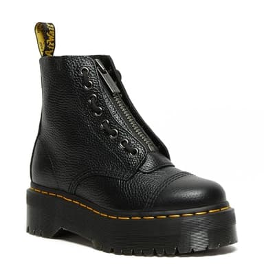 Dr. Martens Jadon 15265100, Women's Velcro Sneaker, Black Milled Nappa, 5.5