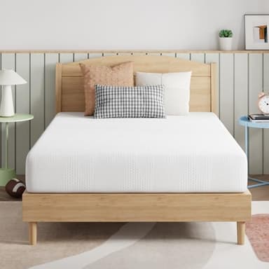 Novilla Full Size Mattress, 8 Inch Full Size Mattress in a Box, Gel Memory Foam Mattresses with Comfort Foam for Cooling Night Sleep, Pressure Relief, CertiPUR-US Certified,White
