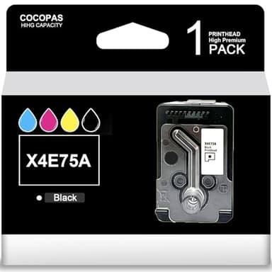 High Yield X4E75A Printhead Replacement for HP Tank 6000 6001 7000 7001 7300 7301 7600 7602Series Printers with Black 1 Pack Printhead