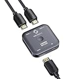 SHERRIVA 10K 8K HDMI Switch – 2 in 1 Out, Bi-Directional HDMI Splitter Switcher, 8K@60Hz, 4K@240Hz, Compatible with PS5, PS4, Xbox, Fire Stick, Apple TV, Projector