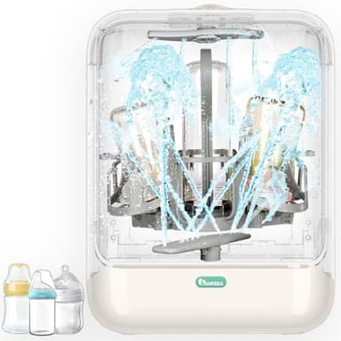 IAGREEA Baby Bottle Washer, Sterilizer and Dryer, All-in-One Pro Cleaning Machine for Bottles, Pump Parts & Baby Essentials, Effortless Care, Replaces Hand Washing, BPA-Free, 72-Hour Storage