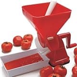 Wusdayer Tomato Strainer for canning, Tomato Press Manual Tomato Juicer Sauce Maker, food mill for tomato sauce, Red