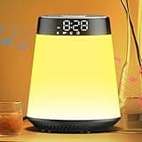 Sunrise Alarm Clock with Wake Up Light & White Noise Machine - 21 Soothing Sounds, 12 Dimmable Night Lights, Bluetooth Speaker, Digital Clock - All-in-One Sleep Solution for Bedroom, Adults & Kids