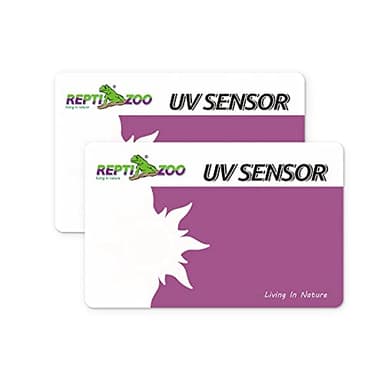 REPTI ZOO UVB Tester Reptile Lamp UV Sensor Reptile UVB Fluorescent Lamp Tester Card, Set of 2