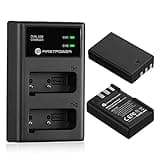 FirstPower EN-EL9 EN EL9a Battery 2-Pack 2000mAh and Dual USB Charger Compatible with Nikon D40, D40x, D60, D3000, D5000 Digital SLR Cameras