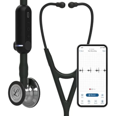 3M Littmann CORE Digital Stethoscope, Our Most Advanced Stethoscope Yet, Up To 40x Amplification, Active Noise Cancellation, In-App Sound Wave Visualization, Mirror-Finish Chestpiece, 8890