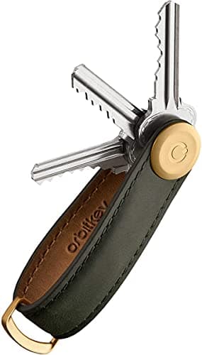 Orbitkey Crazy Horse Leather Key-Organiser Size: S, Forest Green, Small