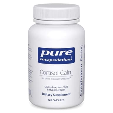 Pure Encapsulations Cortisol Calm - Supports Cortisol Health & Relaxation - Contains Ashwagandha & L-Theanine - Restful Sleep - 120 Capsules