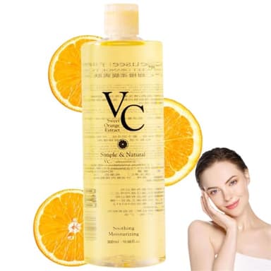VC Toner, 300ML-VC Moisturizing Face Toner Hydrating Facial Essences, Lightweight Face Moisturizer, Vitamin C & Sweet Orange Essence, Deep moisturizing, Can Reduce Pores, Suitable for All Skin Types