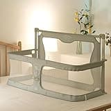 Baby Bedside Sleeper,120x50cm,Portable Crib,for cosleeper baby in bed,for co sleeper bassinet attach to bed,baby bedside crib,One-key flip up the fence,baby bed with rails,Crib Stationary,bed in bed (