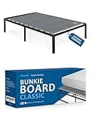 Meliusly Premium 10mm Bunkie Board Twin Size (38x75'') Patent Pending Low Profile Bed Board Design - Breathable, Noise Minimizing, Moisture Resistant Bunkieboards, Low Profile Bed Support