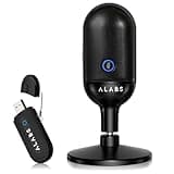 ALABS USB Wireless Cardioid Condenser Microphone for Podcast,Gaming and Home Office,100ft Signal Transmission Distance,Streaming Mic with LED Quick Mute Indicator and Noise Cancelling for PC,Mac