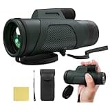 12x50 Monocular Telescope for Adults, High Powered Monoculars Compact Scope Portable Handheld Telescope with BAK-4 Prism FMC Lens for Bird Watching Hiking Camping Hunting Travel