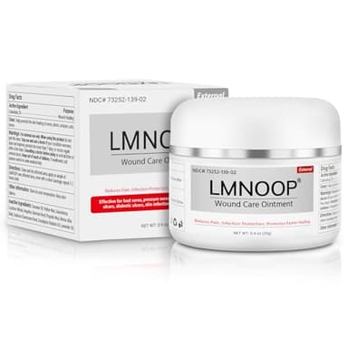 LMNOOP Bed Sore Cream, Organic Bedsore Ointment, Bed Sores Treatment, Fast Wound Healing & 24 hr Infection Protection Wound Care Ointment for BedSores, Pressure Sores, Diabetic & Venous Ulcers