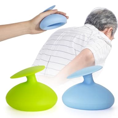 Silicone Palm Chest Percussion Cup, Chest Physical Aid Therapy Cup, Mucus Flutter Removal Device, Percussion Treatment for Mucus, Sputum, and Expectoration Problem(4.3 * 3.5 Inch for Adult) (Green)