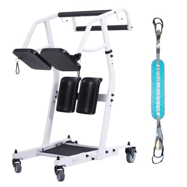 Sit to Stand Lift for Elderly - Stand Assist Patient Lift with Sling, Patient Transfer Lift for Home Care Use, Mobility Lift Assist Transfer Device for Seniors, Adults & Disabled, 400lb Capacity