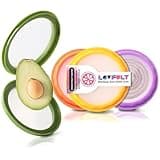 Lovfult Onion Storage and Avocado Saver - 4-Piece Set Silicone Fruit Storage Box, Multifunctional and Perfect for Lemons, Cheese, Tomatoes, Potatoes, Garlic