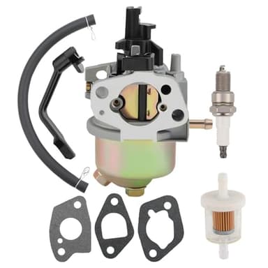 Harbot Carburetor for Harbor Freight Chicago Predator 4000 3000 3050 3200 4375 Watts Generator Powered by A 212CC 208CC 7HP 6.5HP Engine Parts with Fuel Filter Spark Plug