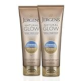 Jergens Natural Glow +FIRMING Self Tanner Body Lotion, Fair to Medium Skin Tone, Sunless Tanning Moisturizer with Collagen and Elastin. Helps to Visibly Reduce Cellulite, 7.5 Fl Oz (Pack of 2)