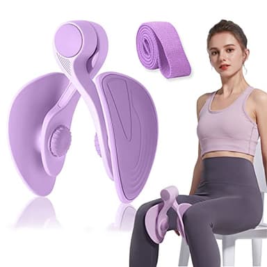35 LB Pelvic Floor Exercise Devices, Inner Thigh Kegel Exerciser, Kegel Trainer for Postpartum Rehabilitation, Exerciser of Thigh at Home, Hip Under Desk Exercise Men Women with Band