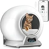 Self Cleaning Litter Box with Auto Safety Sensors for Multiple Cats - Automatic Cat Litter Box Self-Cleaning - Covered Ultra Odor Removal - Smart APP Control - Compatible On All WiFi - Electric Robot
